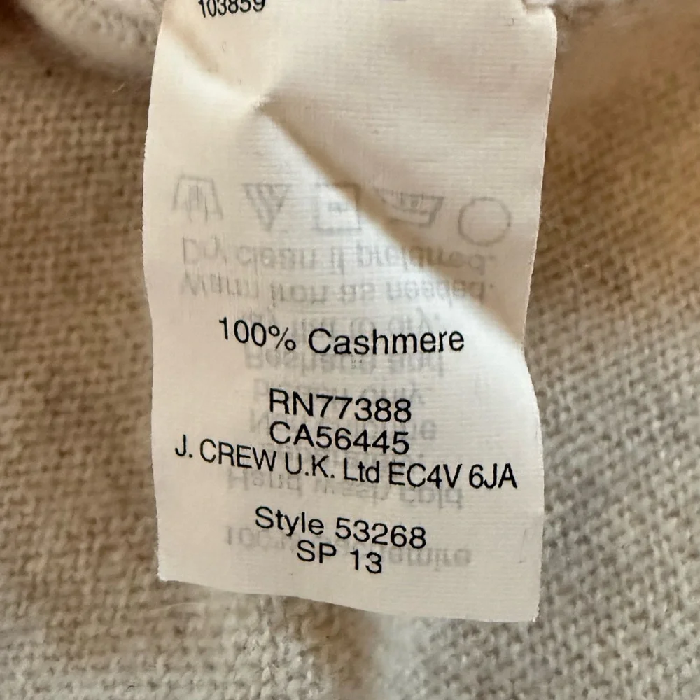 J. Crew Italian cashmere long-sleeve T-shirt size XS